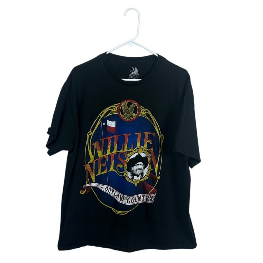 Willie Nelson Black Band Tee size XL